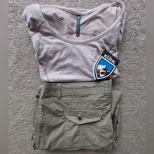 Kuhl shirt and Capris